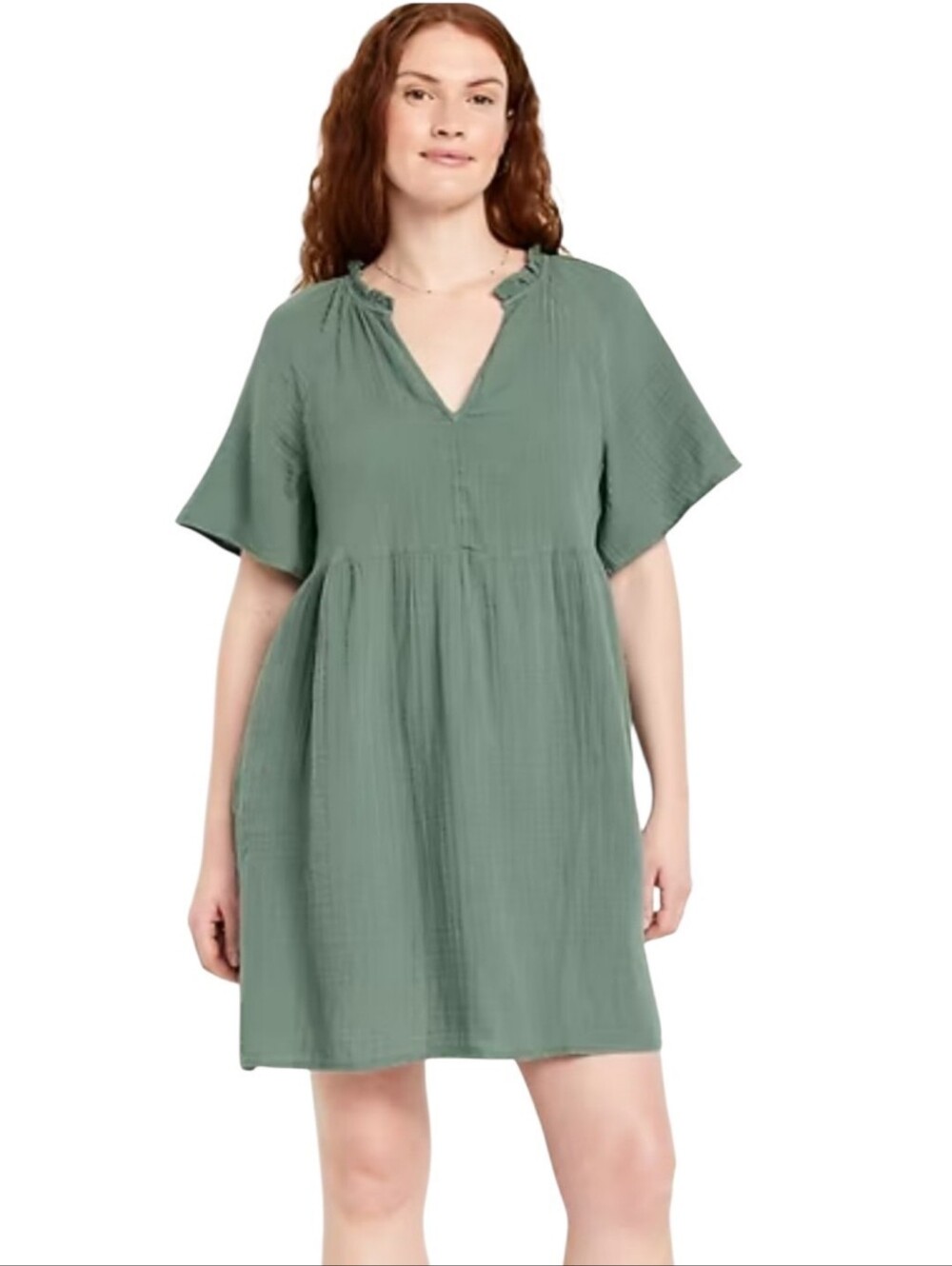 Women's Old Navy Green Gauzy Dress Sz Small